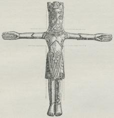 Fig. 2. Krucifiks fra Aaby Kirke<b(Nationalmus. i Kbhvn).