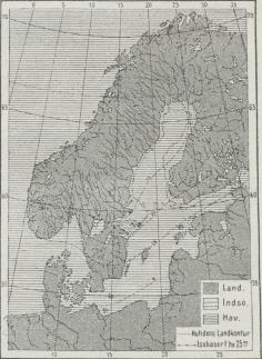 Fig. 5. Under Stenalderen (efter De Geer).