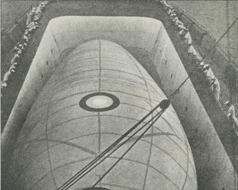 Fig. 7. Drageballon, installeret i et amerikansk Krigsskib.