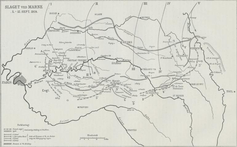 SLAGET VED MARNE 5.—12. SEPT. 1914.