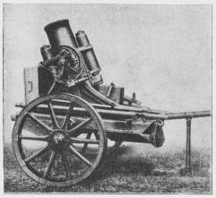 Fig. 2. 25 cm tysk Minekaster i Kørestilling.