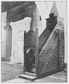 Mihrab og Mimbar i Ala-eddin-Moskéen (Konia).