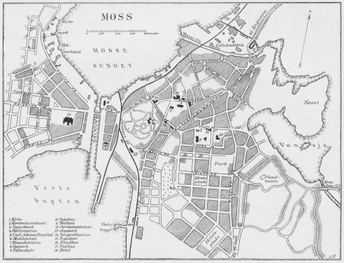 Situationsplan over Moss.