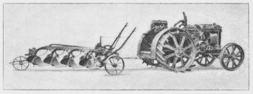 Fig. 2. Amerikansk Tractor med Plov.