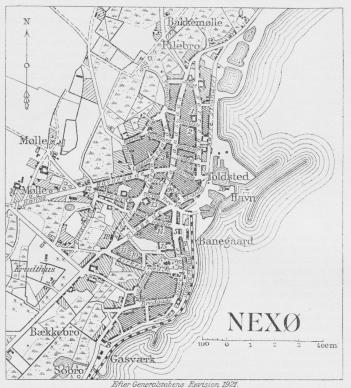 Situationsplan over Nexø.