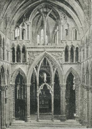 Fig. 10. Det indre af Koret i Trondhjems Domkirke.