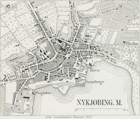 Situationsplan over Nykjøbing paa Mors.