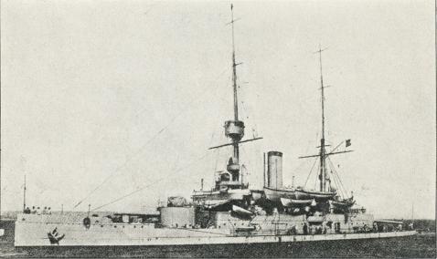 Dansk Kystforsvarsskib (Orlogsskib) »Olfert Fischer« (3700 t. 1903).