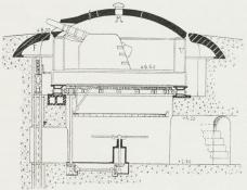 Fig. 1. Pansertaarn for to lange 15 cm Kanoner.