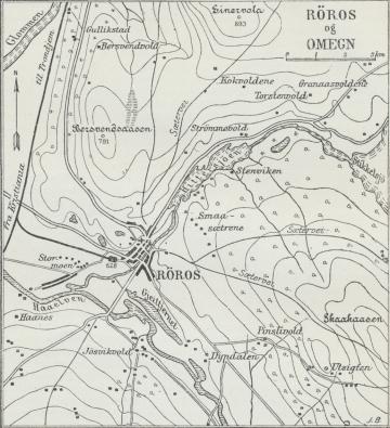 Situationsplan over Røros.