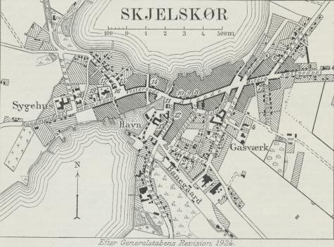 Situationsplan over Skjelskør.