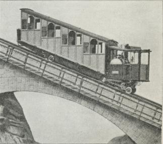 Fig. 3. Dampvogn paa Pilatusbanen.