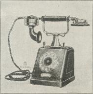 Fig. 6. Telefonapparat for<bAutomatsystem.