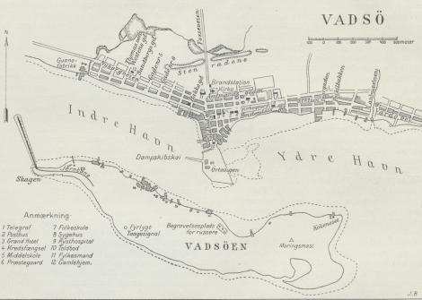 Situationsplan over Vadsø.