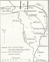 Skitse 18. Verdunkampene 1916.