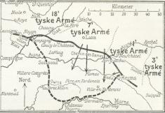 Skitse 27. Den tyske Offensiv mod Chemin des<bDames i Maj 1918.