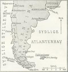 Fig. 4. Skitse af Sydamerikas sydlige Del.