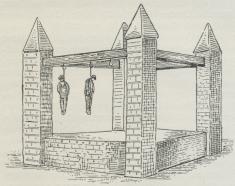 Kjøbenhavns store Galge. (Efter et Prospekt af<bByen fra 1611.) Kjøbenhavns store Galge. (Efter et Prospekt af<bByen fra 1611.)