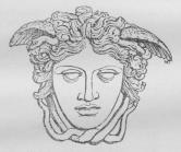 Fig. 2. Det »Rondanini’ske<bMedusahoved« (Gorgoneion [yngre<bType] af Marmor i Glyptoteket<bi München).