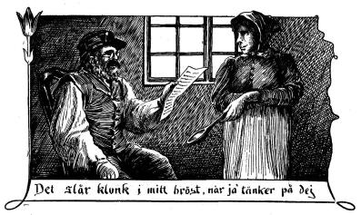 Det slår klunk i mitt bröst, när ja’ tänker på dej Det slår klunk i mitt bröst, när ja’ tänker på dej