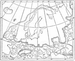 Den skandinaviska landisen samt Alpernas och<bövriga europeiska fjällområdens landisar vid tiden<bför deras största utbredning.