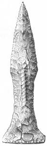 Flintdolk från den yngre stenåldern. Västergötl. <su1</su/<su2</su. Flintdolk från den yngre stenåldern. Västergötl. <su1</su/<su2</su.