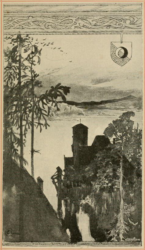 <smalIll. C. L.[=Carl Larsson]                                SWANTYPE</smal<bSlottet i skogen.