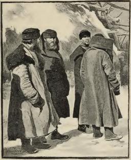 <smalIll. Johan Tirén.</smal<bHjelpsökande bönder väntande på grefve Tolstoy. <smalIll. Johan Tirén.</smal<bHjelpsökande bönder väntande på grefve Tolstoy.