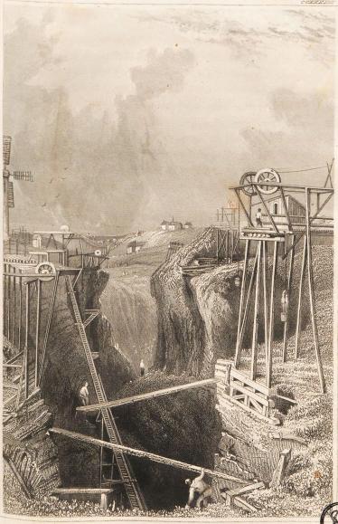 <b<biDAS EISENBERGWERK ZU DANNEMORA</bi<b<smalAus d. Kunstanst. d. Bibliogr. Inst. in. Hildbh.                  Eigenthum d. Verleger</smal