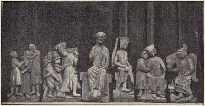 Fig. 25. Bilder ur altarverk i Sjösås kyrka.