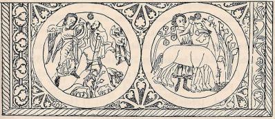 Fig. 43. Änglahälsningen till herdarna. “Staffan stalledräng“.