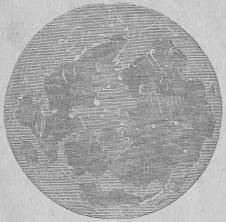 Månens utseende i teleskopet.