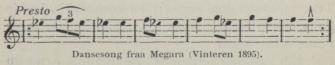 Dansesong fraa Megarn (Vinteren 1895).