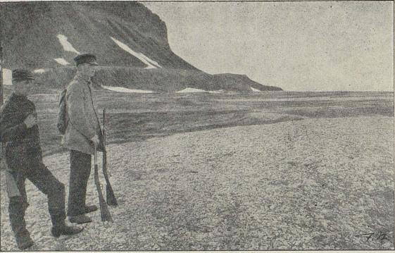 <smalIll. F. N.[=Fridtjof Nansen]</smal<bVed nordøst-siden av Sal-fjellet.
