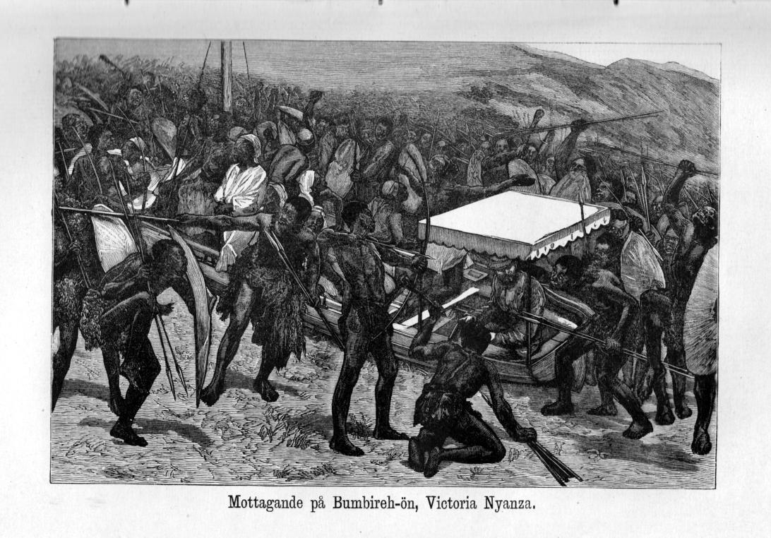 Mottagande på Bumbireh-ön, Victoria Nyanza.