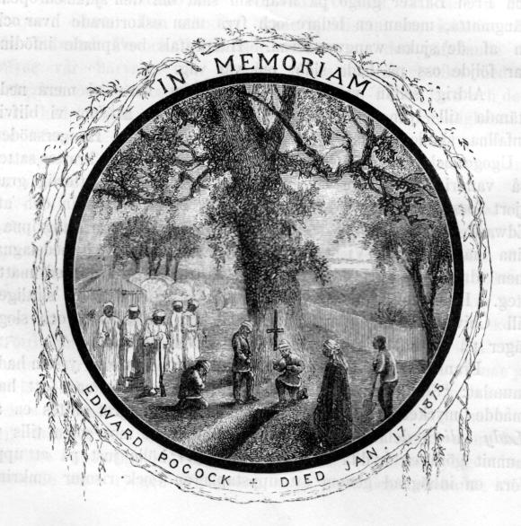 In Memoriam Edward Pocock.