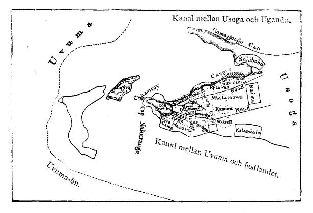 Kanal mellan Usoga och Uganda.