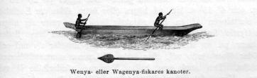 Wenya- eller Wagenya-fiskares kanoter.