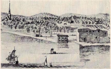 Stegeholms slottsruin från början av 1700-talet Stegeholms slottsruin från början av 1700-talet