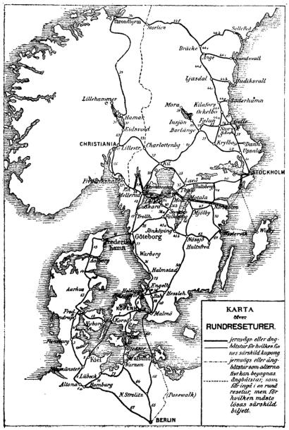 Karta öfver rundreseturer