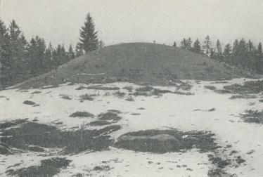 KUNG RÖNNES HÖG I UPPHUSA, RUNTUNA S:N. »EFTER BÄTTRE FOLK SKULLE<bMAN GÖRA EN HÖG», SÄGER SNORRE I YNGLINGASAGAN.<bFörf. foto<b