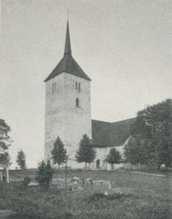 PÅ SELAÖN, I URGAMMAL MÄLARBYGD, LIGGER<bÖVERSELÖ KYRKA, ETT MÄRKLIGT BYGGNADSMINNE FRÅN<bÄLDRE MEDELTIDEN.<bUr Antikv. topogr. arkivet.<b