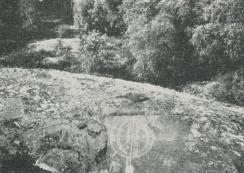 INRISTNING FRÅN 1809 Å ÖN STOCKHOLMEN,<bFOTOGRAFERAD FRÅN UTSIKTSTORNET.<bFörf. foto.