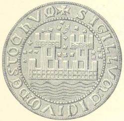 Stockholms stads äldsta sigill (1296).