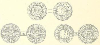 Mynt från 1400-talet, präglade i Stockholm.