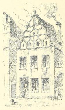 Väfvarehuset vid Stortorget. (Huset med kulan.)