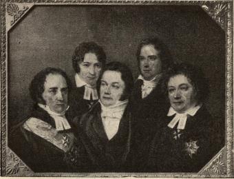 <smalWallin—Franzén—Berzelius—Geijer—Tegnér.<bEfter en tafla på Gripsholm.</smal