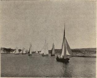 Marstrands hamn.<b(Efter fotografi af Aron Jonason.)