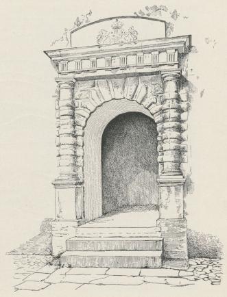 Bild 35. Gårdsportal, norra flygeln, Kalmar slott.