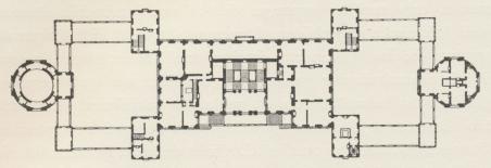 Bild 98. Plan af första våningen, Drottningholm.